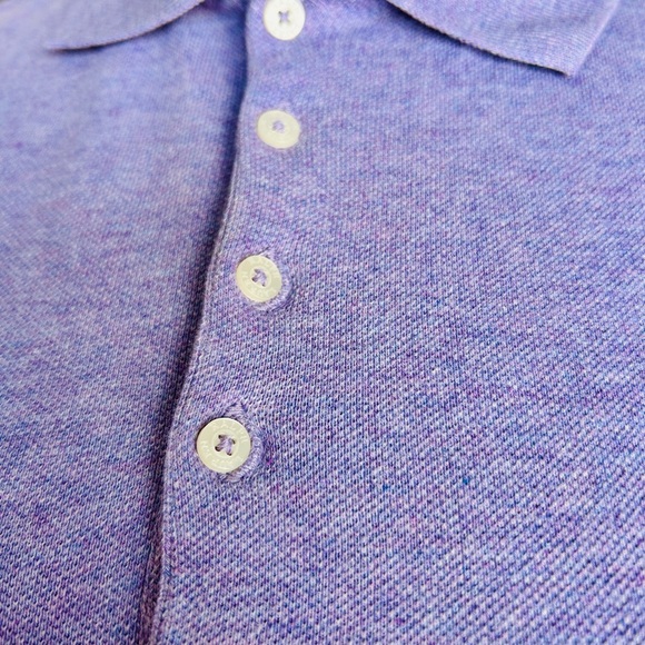 Polo Ralph Lauren Girls' XL Long Sleeve Stretch Mesh Polo Dress in Lilac Purple - Picture 6 of 9